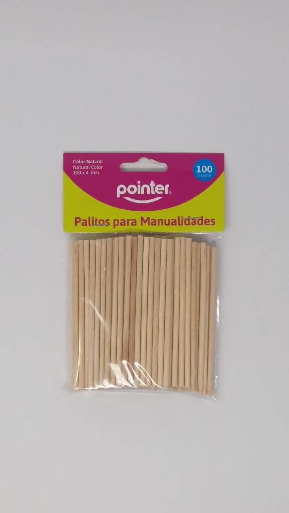 PALITOS DE MADERA 100/1 MINI NATURAL